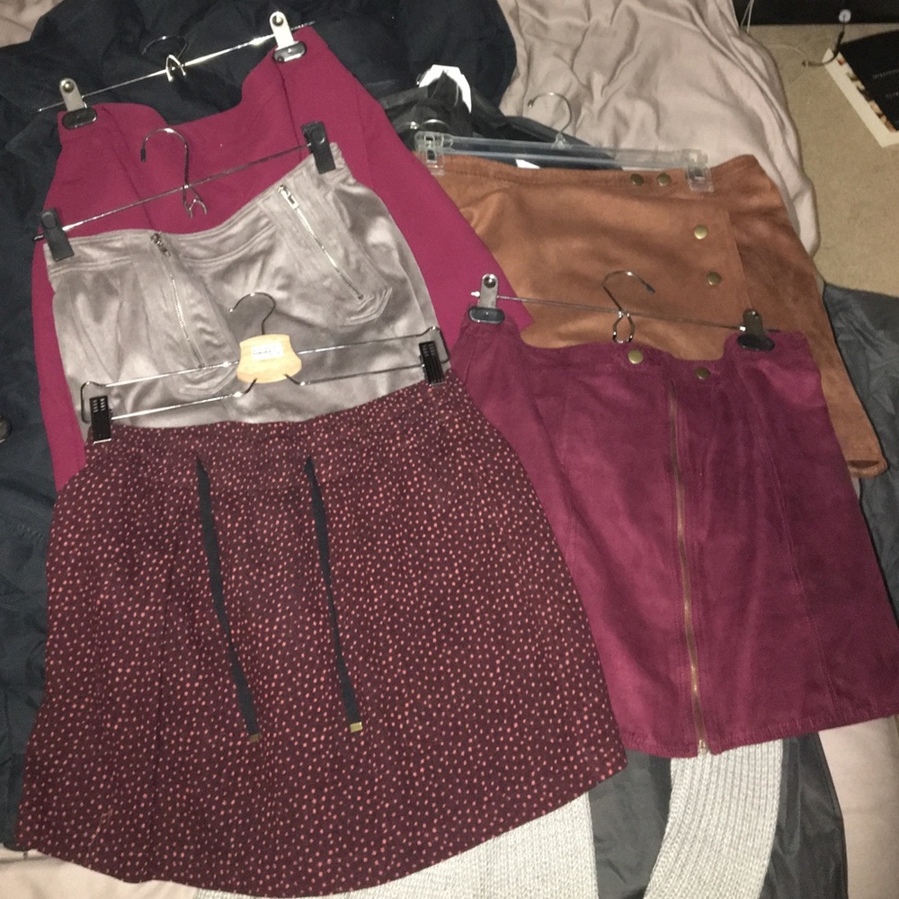 5 size large skirts from 3 nice stores